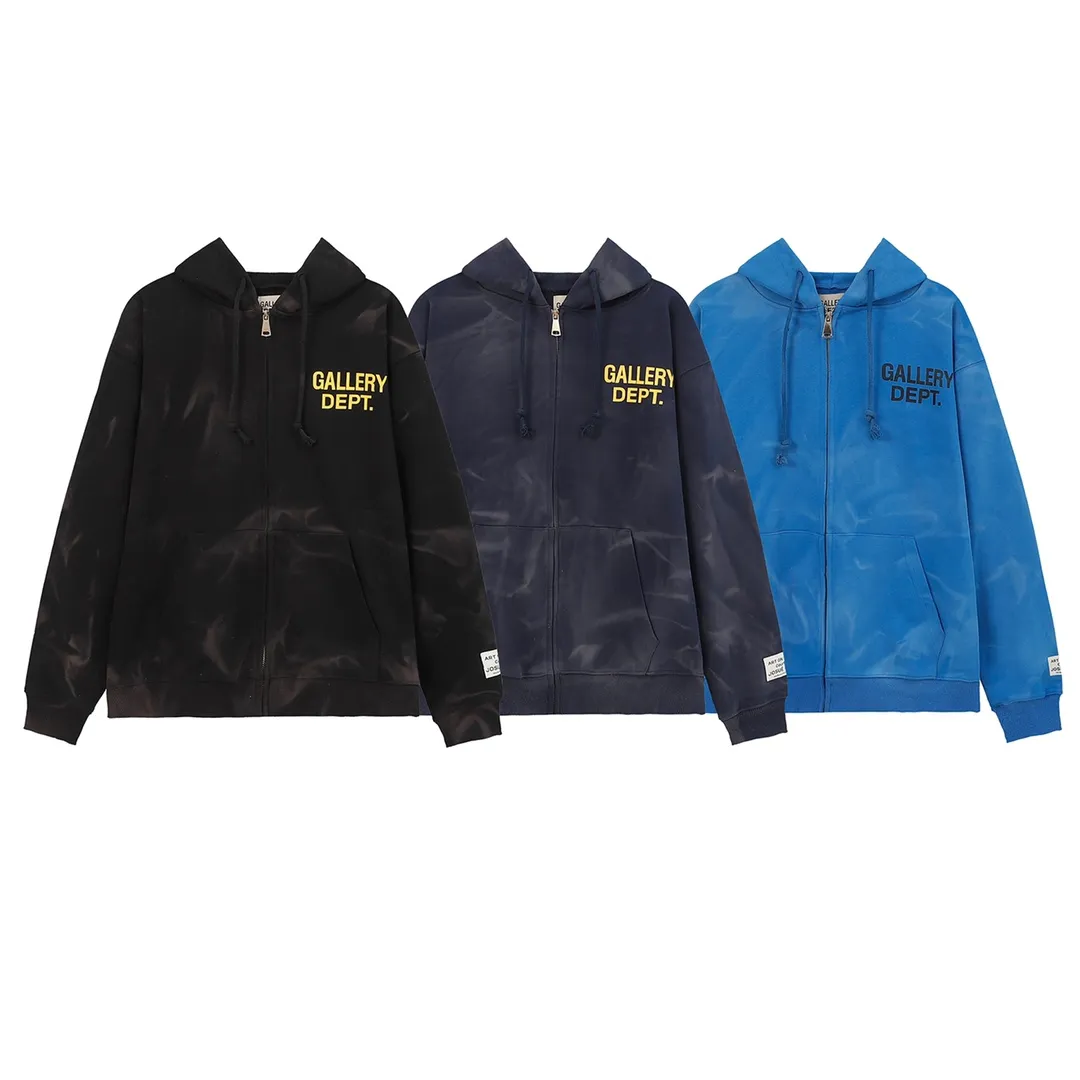 GALLERY. DEPT new zipper hooded jacket Style number: D2372 P266 Color: Black Gray Blue Code number: S M L XL